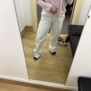 White scrub pants